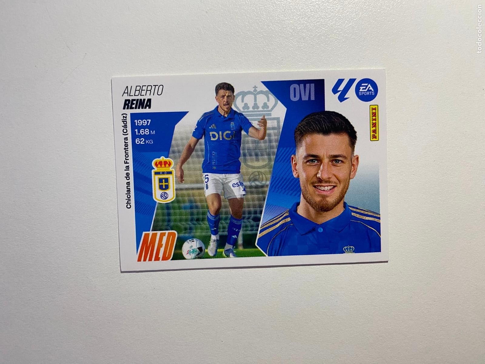 Cromos de F&uacute;tbol: LALIGA ESTE 2025 2026 EA SPORTS 25 26 ALBUM PANINI LIGA N 12 REAL OVIEDO REINA