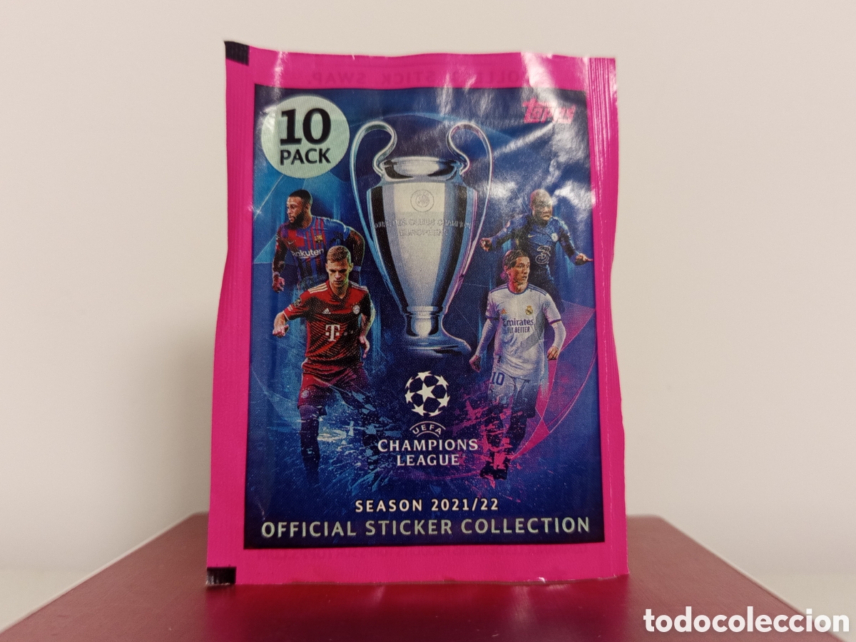 Cromos de F&uacute;tbol: ❇️ SOBRE ⚽ UEFA CHAMPIONS LEAGUE 21 22 2021 2022 TOPPS SIN ABRIR ❇️