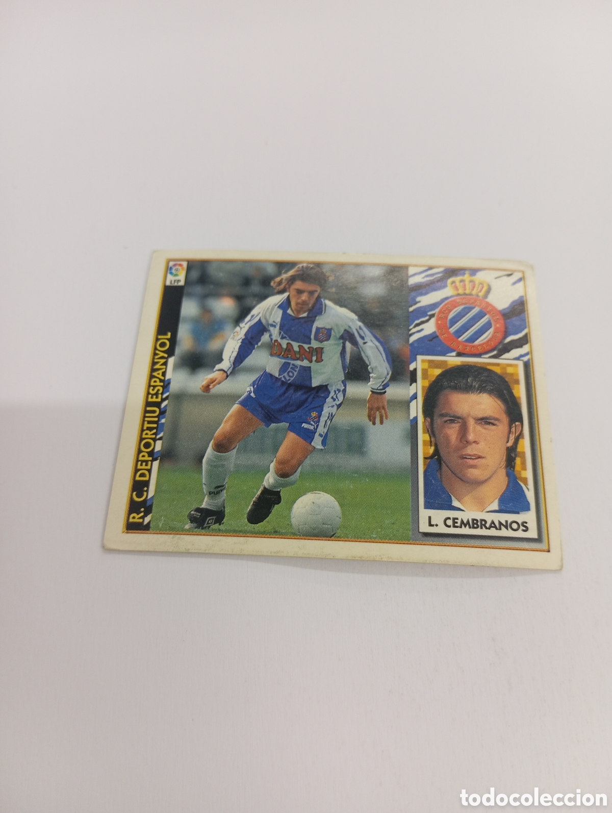 Cromos de F&uacute;tbol: LUIS CEMBRANOS Espanyol Espa&ntilde;ol Liga Este 1997 1998 NUEVO SIN PEGAR 97 98