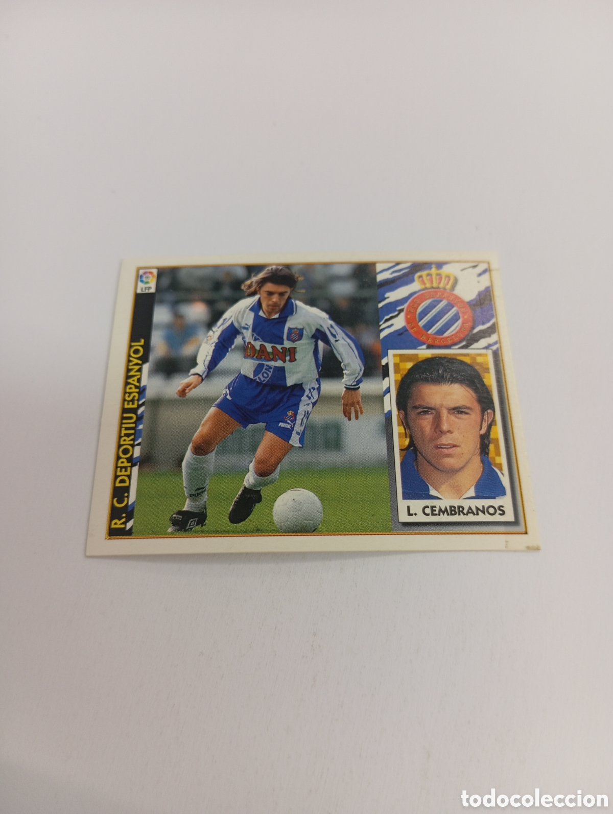 Cromos de F&uacute;tbol: LUIS CEMBRANOS Espanyol Espa&ntilde;ol Liga Este 1997 1998 NUEVO SIN PEGAR 97 98