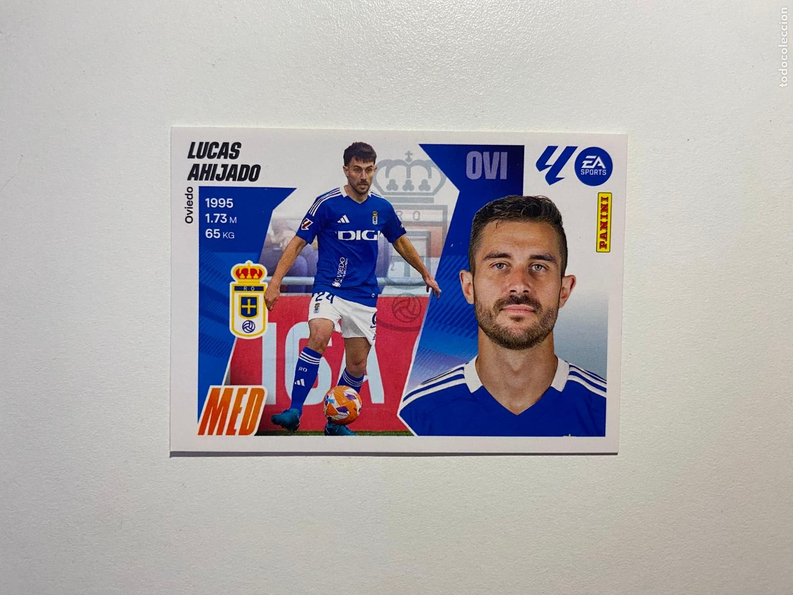 Cromos de F&uacute;tbol: LALIGA ESTE 2025 2026 EA SPORTS 25 26 ALBUM PANINI LIGA N 16B REAL OVIEDO LUCAS AHIJADO