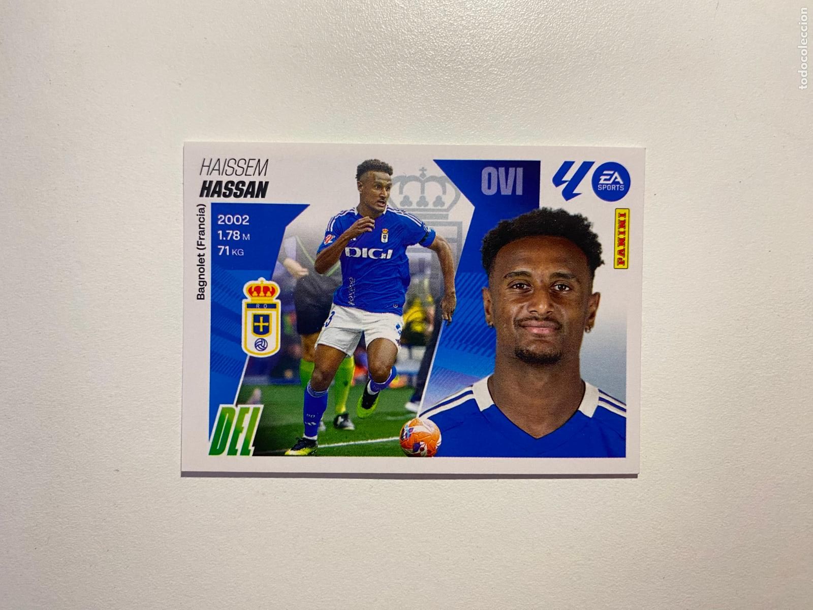 Cromos de F&uacute;tbol: LALIGA ESTE 2025 2026 EA SPORTS 25 26 ALBUM PANINI LIGA N 17 REAL OVIEDO HASSAN
