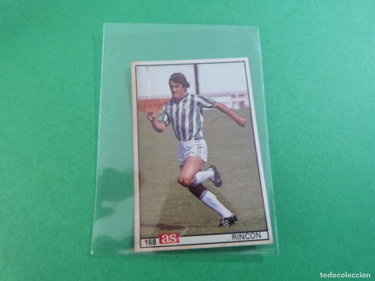Figurine di Calcio: CROMO FUTBOL RINCON REAL BETIS BALOMPIE DESPEGADO N&ordm; 168 LIGA AS 1986-1987/86-87