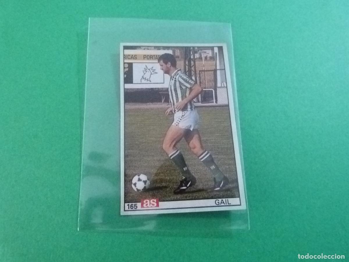 Figurine di Calcio: CROMO FUTBOL GAIL REAL BETIS BALOMPIE DESPEGADO N&ordm; 165 LIGA AS 1986-1987/86-87
