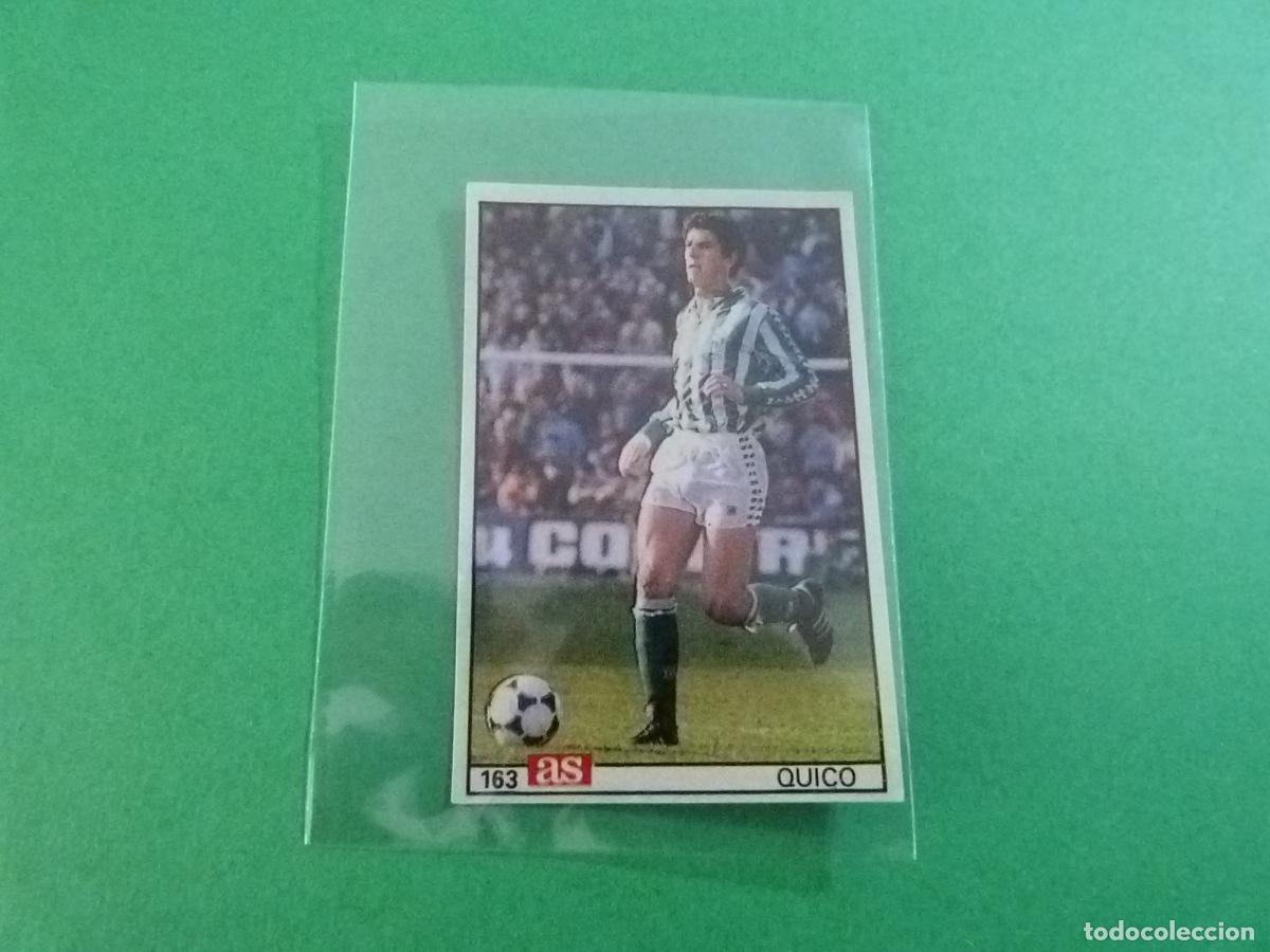 Cartes &agrave; collectionner de Football: CROMO FUTBOL QUICO REAL BETIS BALOMPIE DESPEGADO N&ordm; 163 LIGA AS 1986-1987/86-87