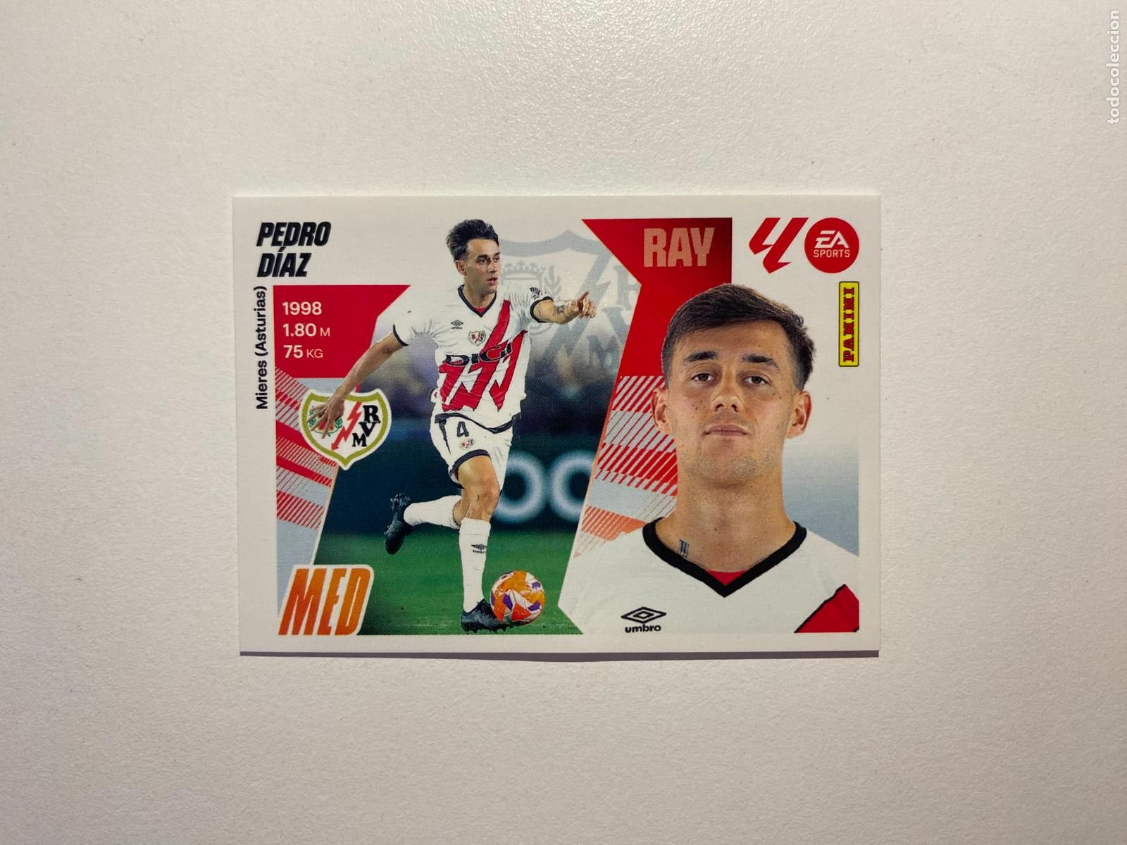 Cartes &agrave; collectionner de Football: LALIGA ESTE 2025 2026 EA SPORTS 25 26 ALBUM PANINI LIGA N 13 RAYO VALLECANO PEDRO D&Iacute;AZ