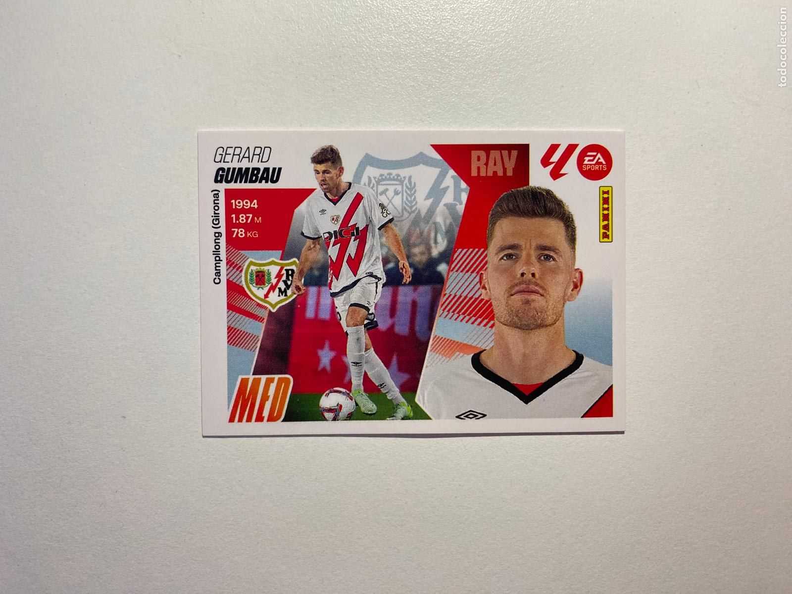 Cromos de F&uacute;tbol: LALIGA ESTE 2025 2026 EA SPORTS 25 26 ALBUM PANINI LIGA N 13 BIS RAYO VALLECANO GUMBAU