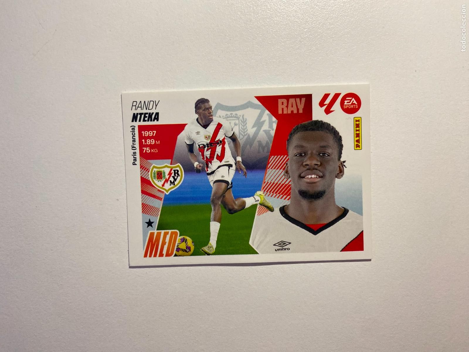 Cromos de F&uacute;tbol: LALIGA ESTE 2025 2026 EA SPORTS 25 26 ALBUM PANINI LIGA N 15A RAYO VALLECANO NTEKA