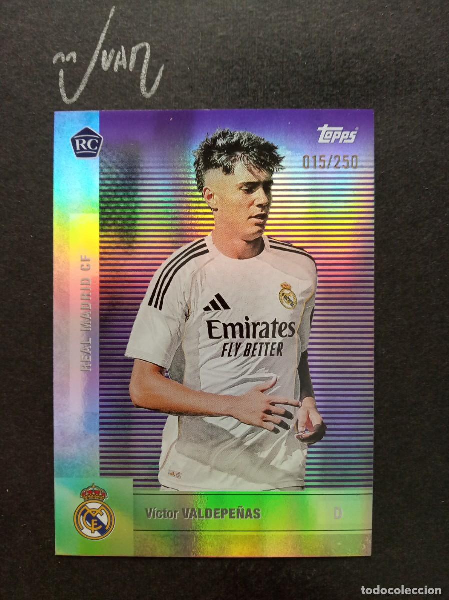 Cromos de F&uacute;tbol: N&ordm; 5 NUMERADA A #/250 ROOKIE VICTOR VALDEPE&Ntilde;AS REAL MADRID ⚽ TOPPS &reg; TEAM SET 2025 2026 25 26 NUEVO