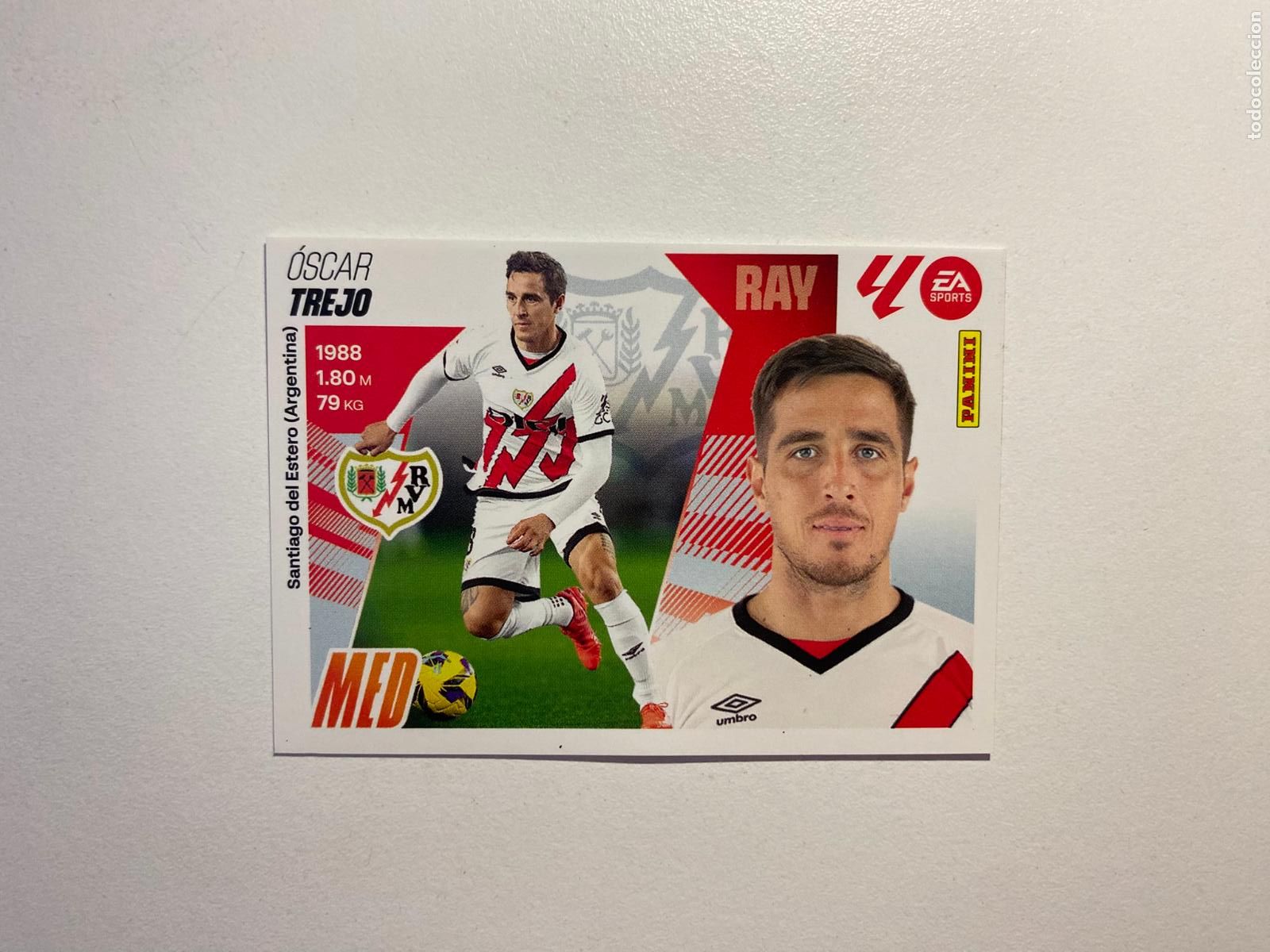 Cromos de F&uacute;tbol: LALIGA ESTE 2025 2026 EA SPORTS 25 26 ALBUM PANINI LIGA N 15B RAYO VALLECANO TREJO