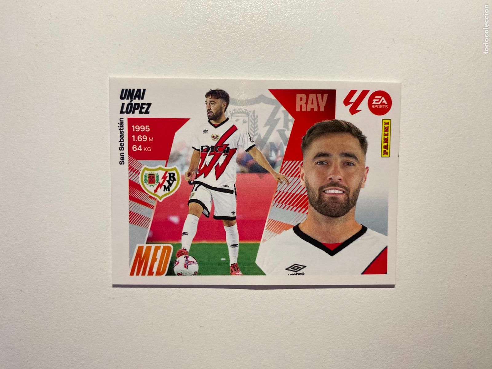 Cromos de F&uacute;tbol: LALIGA ESTE 2025 2026 EA SPORTS 25 26 ALBUM PANINI LIGA N 16 RAYO VALLECANO UNAI L&Oacute;PEZ