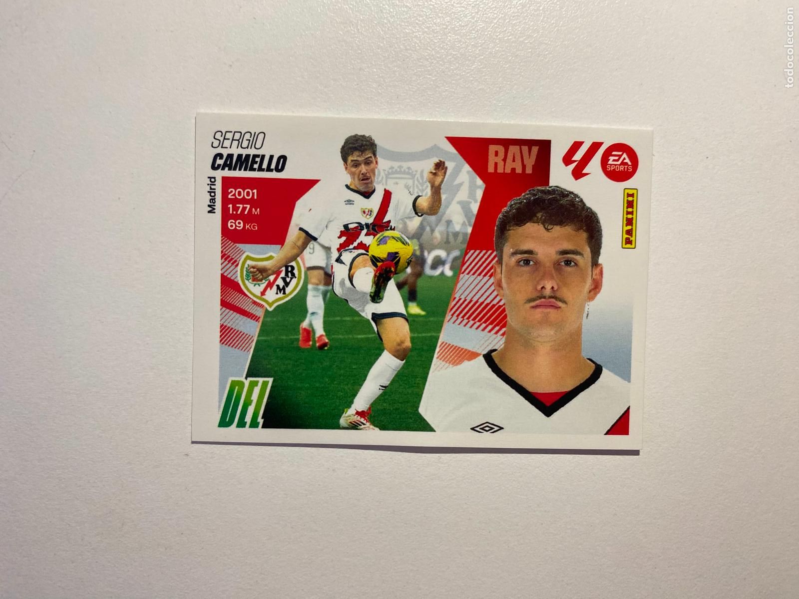 Cromos de F&uacute;tbol: LALIGA ESTE 2025 2026 EA SPORTS 25 26 ALBUM PANINI LIGA N 17 RAYO VALLECANO CAMELLO