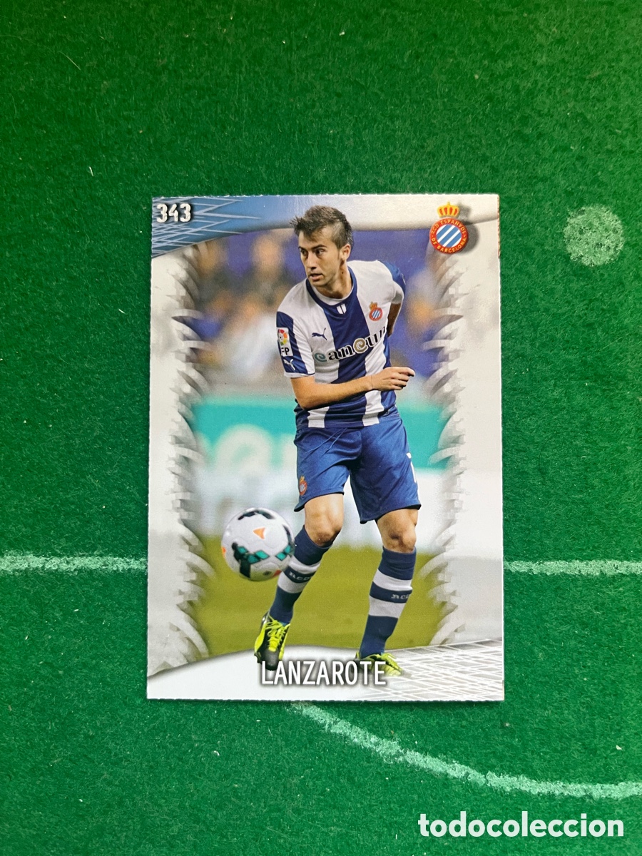 Cromos de F&uacute;tbol: 343 LANZAROTE ESPANYOL LAS FICHAS DE LA LIGA 2013 2014 MUNDICROMO