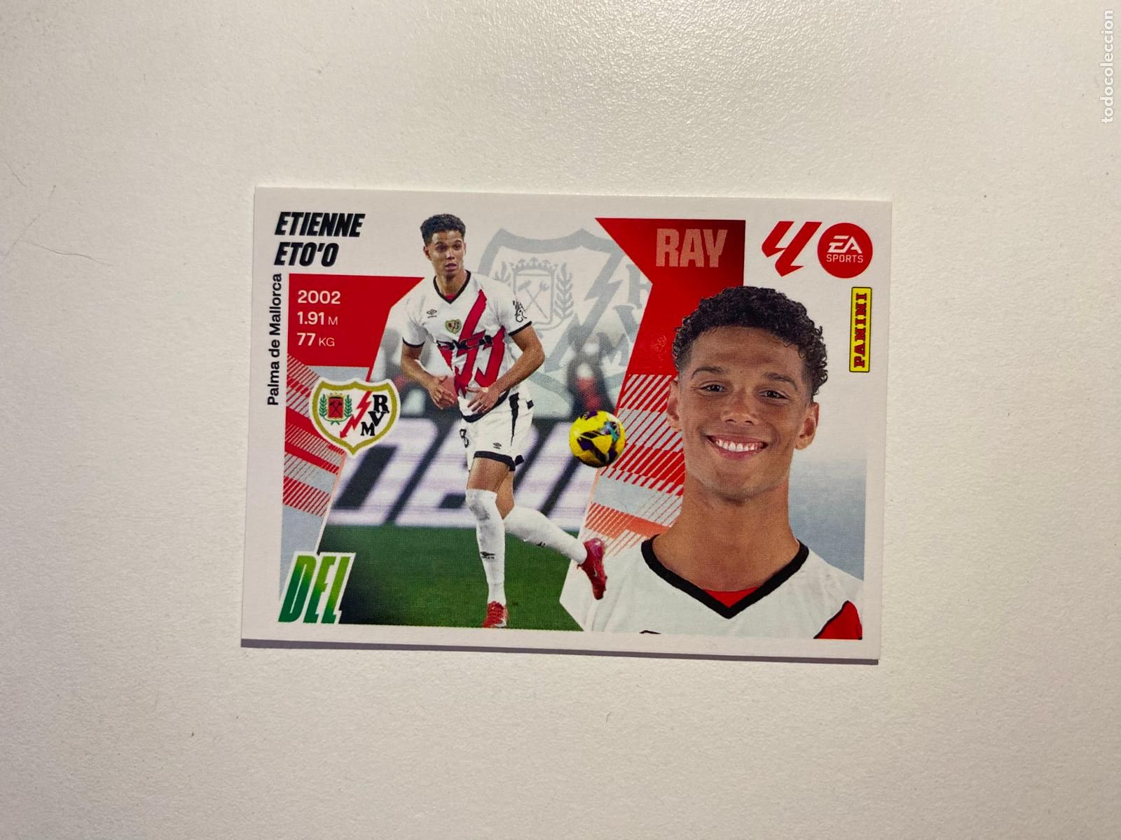 Cromos de F&uacute;tbol: LALIGA ESTE 2025 2026 EA SPORTS 25 26 ALBUM PANINI LIGA N 20 RAYO VALLECANO ETIENNE ETO&rsquo;O