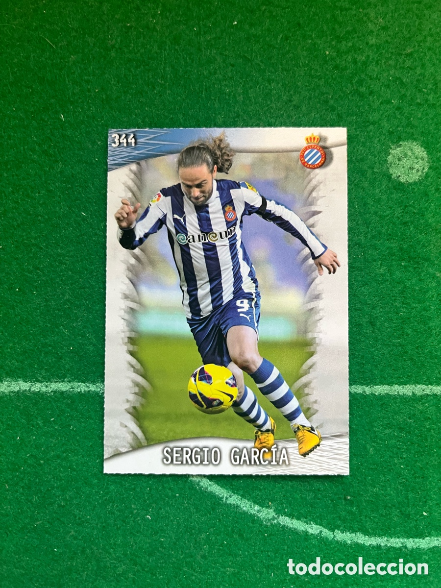 Cromos de F&uacute;tbol: 344 SERGIO GARC&Iacute;A ESPANYOL LAS FICHAS DE LA LIGA 2013 2014 MUNDICROMO
