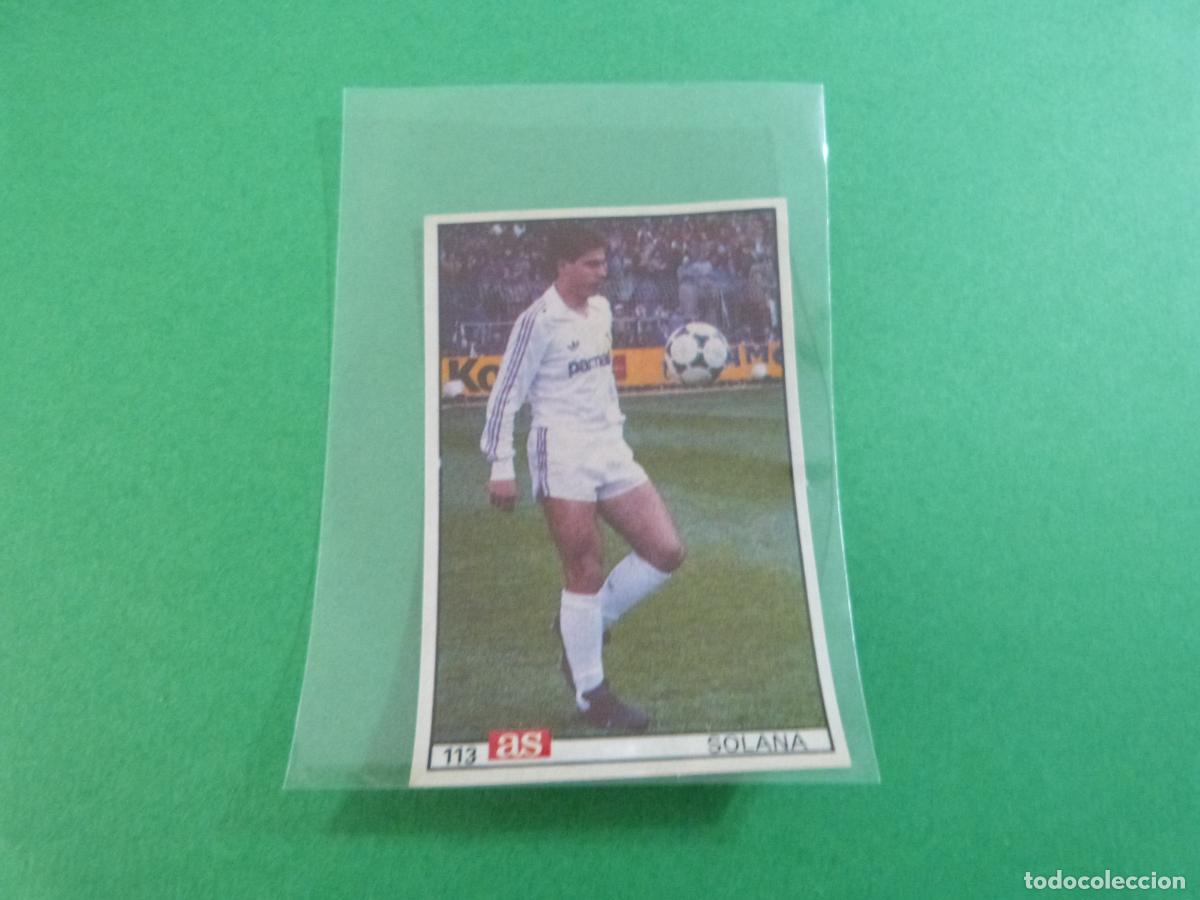 Cromos de F&uacute;tbol: CROMO FUTBOL SOLSONA REAL MADRID C.F. DESPEGADO N&ordm; 113 LIGA AS 1986-1987/86-87