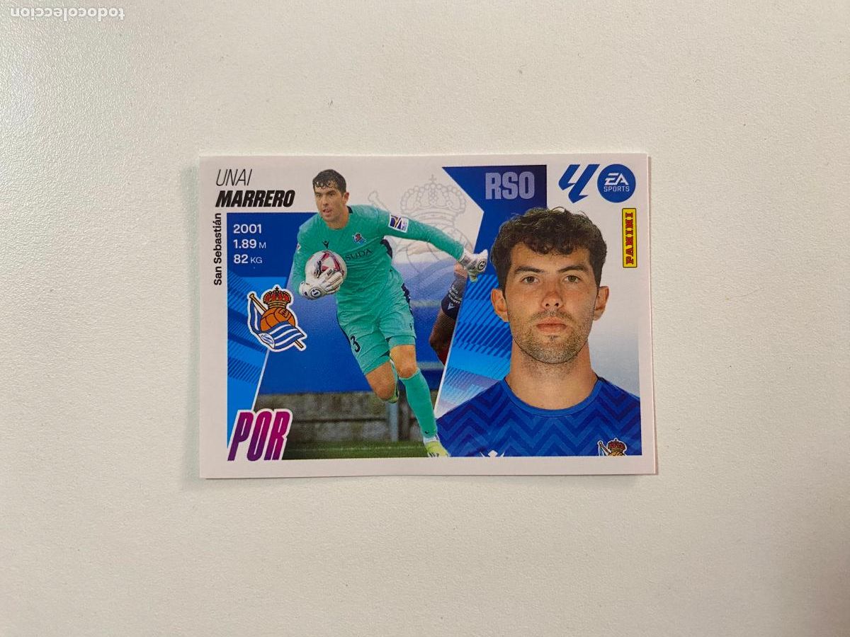Cromos de F&uacute;tbol: LALIGA ESTE 2025 2026 EA SPORTS 25 26 ALBUM PANINI LIGA N 4 REAL SOCIEDAD MARRERO