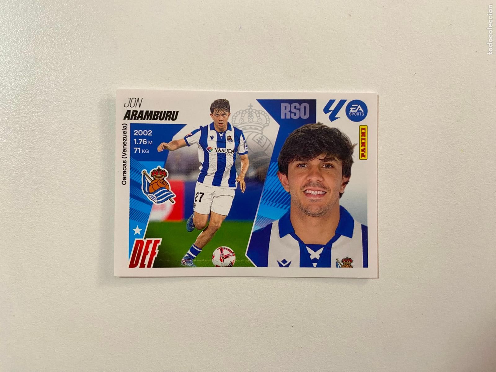 Cromos de F&uacute;tbol: LALIGA ESTE 2025 2026 EA SPORTS 25 26 ALBUM PANINI LIGA N 5A REAL SOCIEDAD ARAMBURU