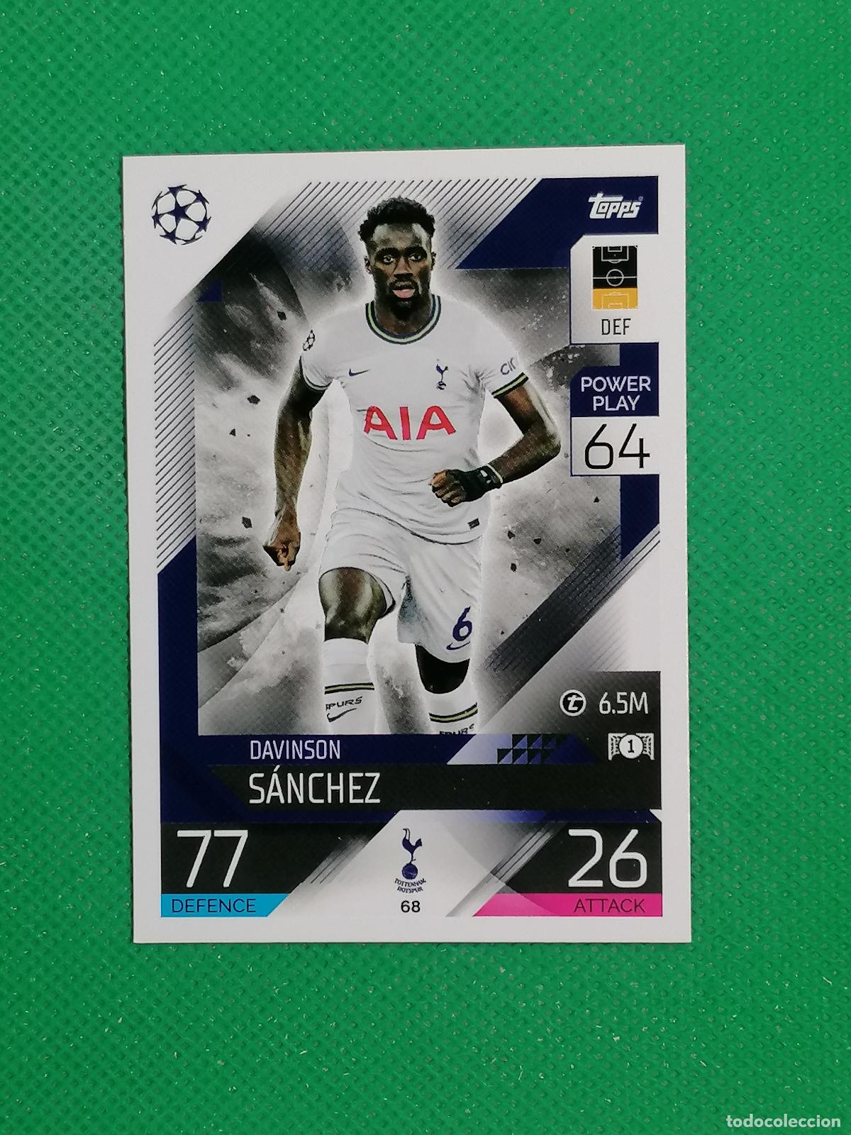 Cromos de F&uacute;tbol: 68 DAVINSON SANCHEZ TOTTENHAM ⚽ TOPPS MATCH ATTAX CHAMPIONS 2022 2023 22 23 ⚽