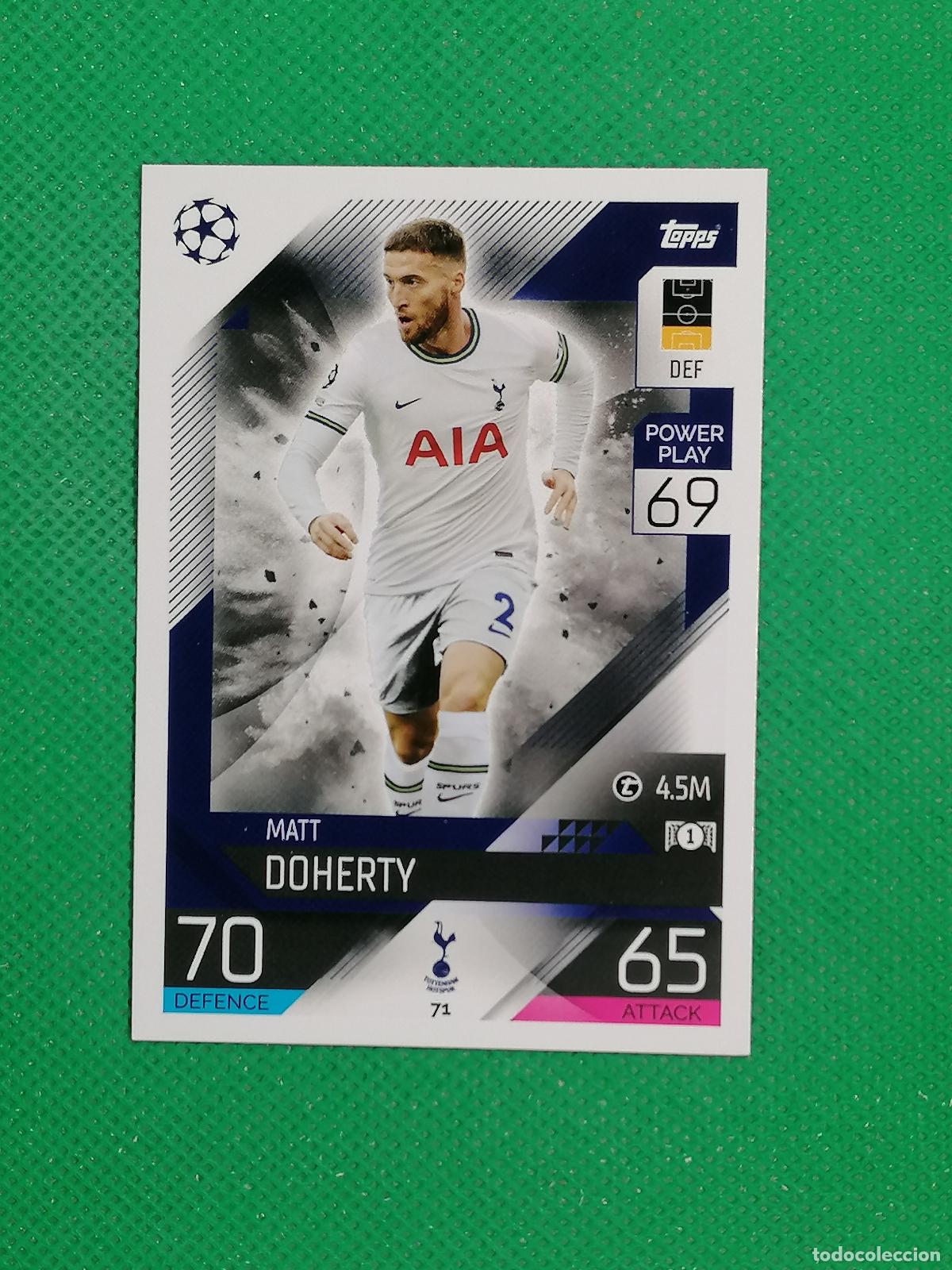 Football Stickers: 71 MATT DOHERTY TOTTENHAM ⚽ TOPPS MATCH ATTAX CHAMPIONS 2022 2023 22 23 ⚽