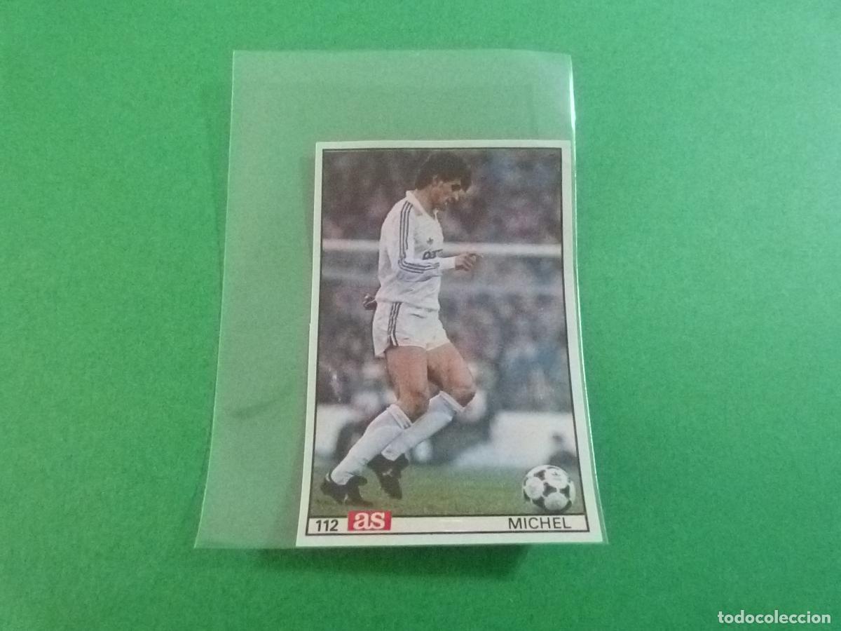 Cartes &agrave; collectionner de Football: CROMO FUTBOL MICHEL REAL MADRID C.F. DESPEGADO N&ordm; 112 LIGA AS 1986-1987/86-87