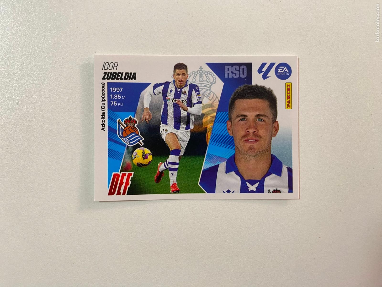 Cartes &agrave; collectionner de Football: LALIGA ESTE 2025 2026 EA SPORTS 25 26 ALBUM PANINI LIGA N 7 REAL SOCIEDAD ZUBELDIA