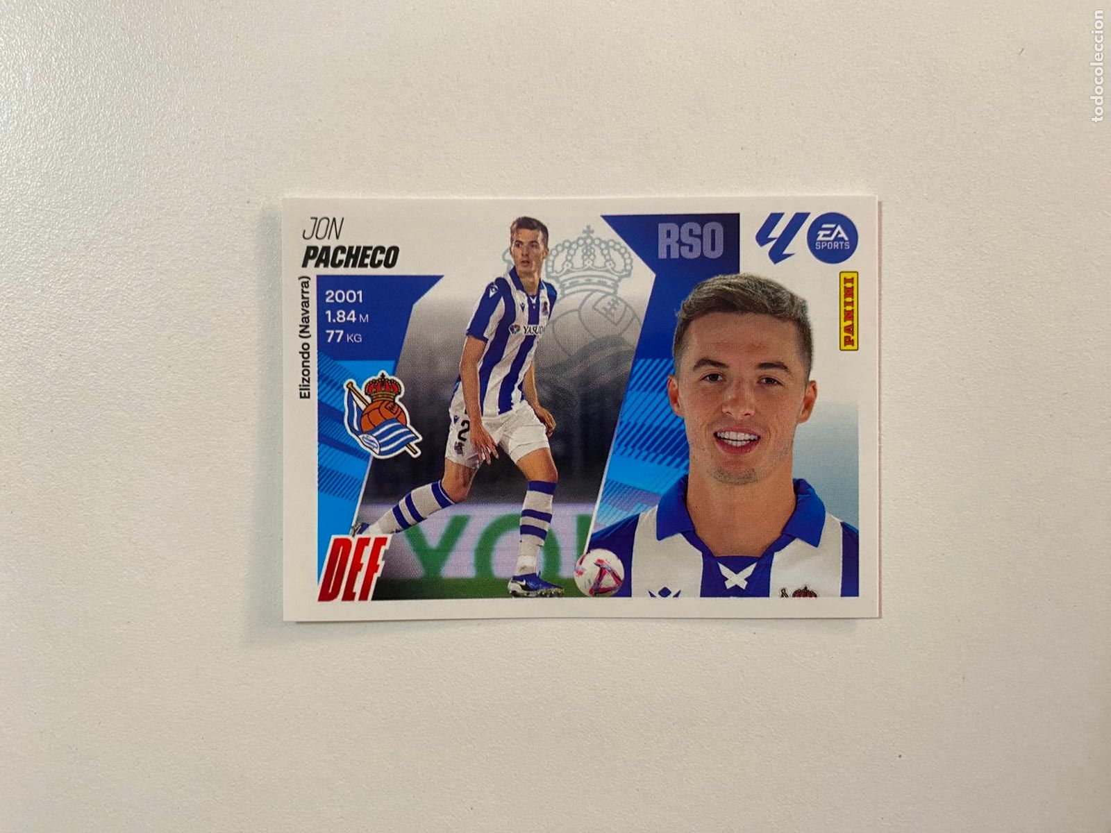 Cromos de F&uacute;tbol: LALIGA ESTE 2025 2026 EA SPORTS 25 26 ALBUM PANINI LIGA N 8 REAL SOCIEDAD PACHECO