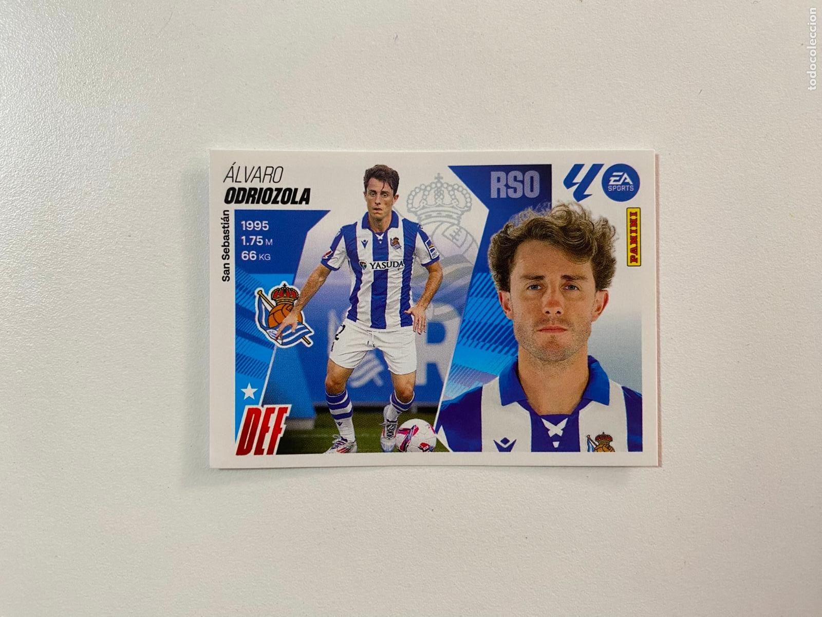 Cromos de F&uacute;tbol: LALIGA ESTE 2025 2026 EA SPORTS 25 26 ALBUM PANINI LIGA N 8 BIS REAL SOCIEDAD ODRIOZOLA