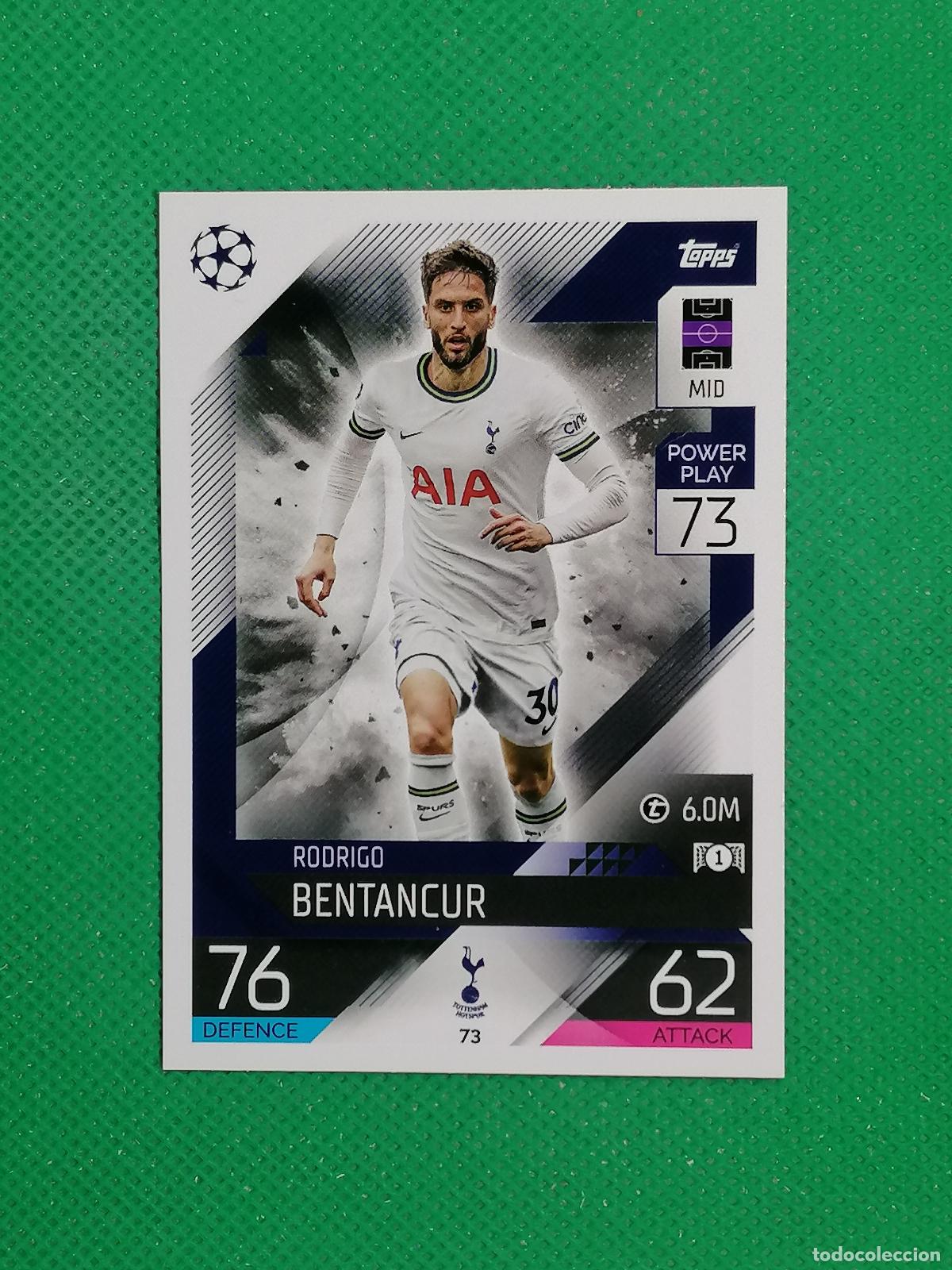 Football Stickers: 73 RODRIGO BENTANCUR TOTTENHAM ⚽ TOPPS MATCH ATTAX CHAMPIONS 2022 2023 22 23 ⚽