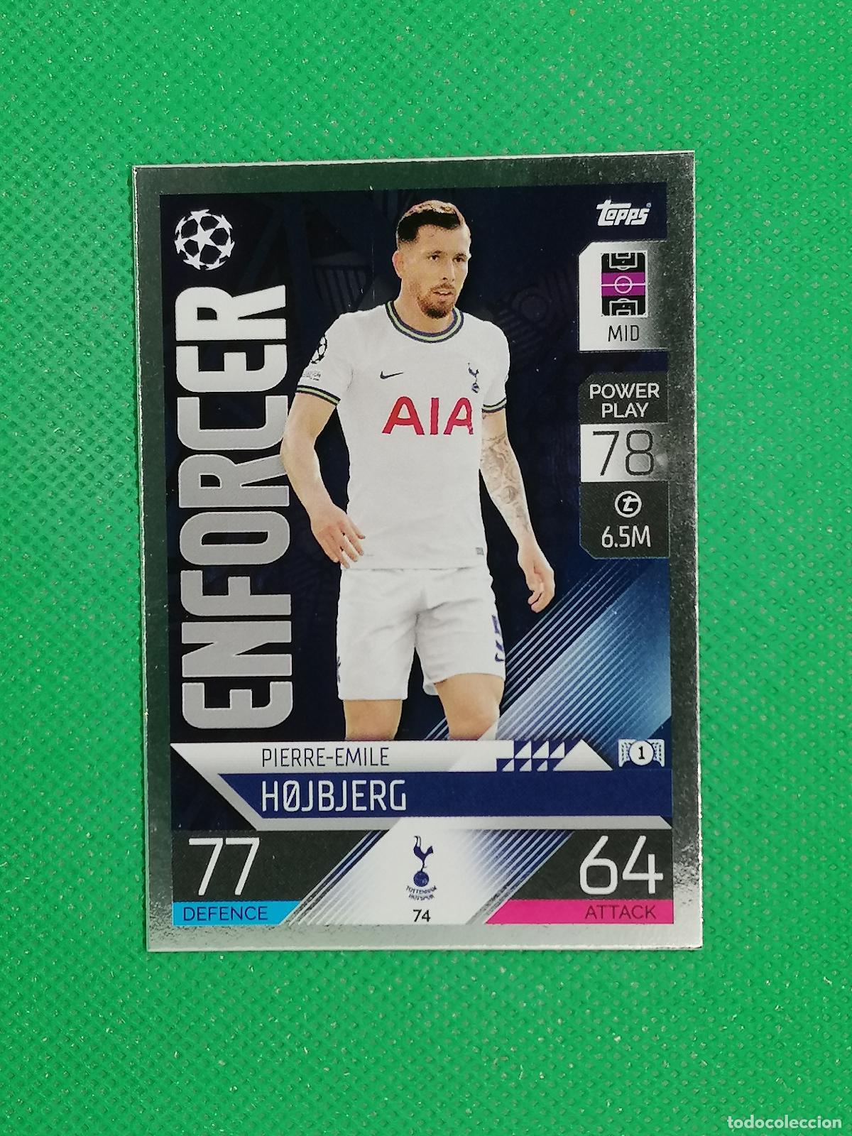 Cromos de F&uacute;tbol: 74 PIERRE EMILE HOJBJERG TOTTENHAM ⚽ TOPPS MATCH ATTAX CHAMPIONS 2022 2023 22 23 ⚽
