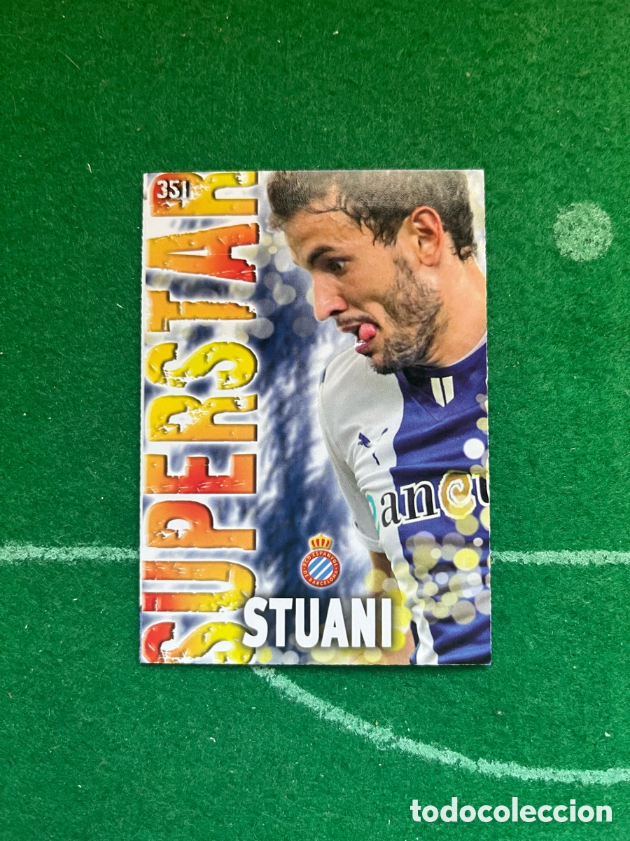 Cromos de F&uacute;tbol: 351 STUANI ESPANYOL LAS FICHAS DE LA LIGA 2013 2014 MUNDICROMO SUPERSTAR