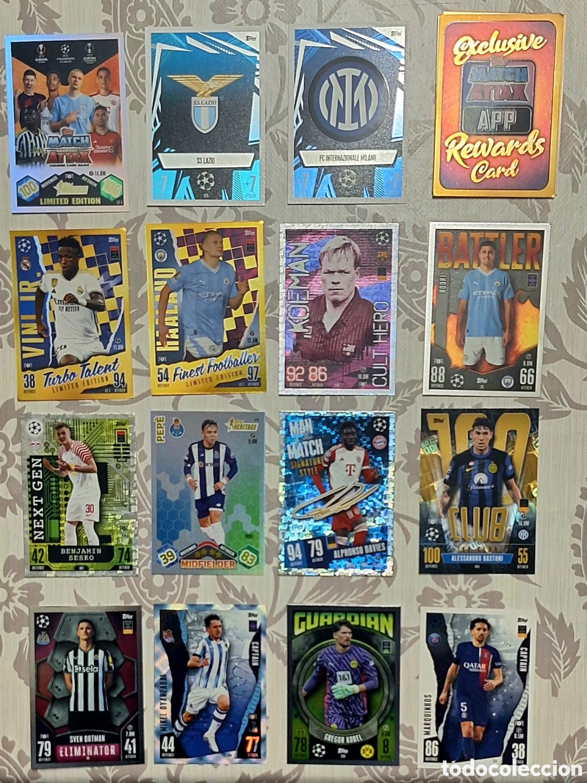 Cromos de F&uacute;tbol: Lote 40 cartas - Topps Match Attax