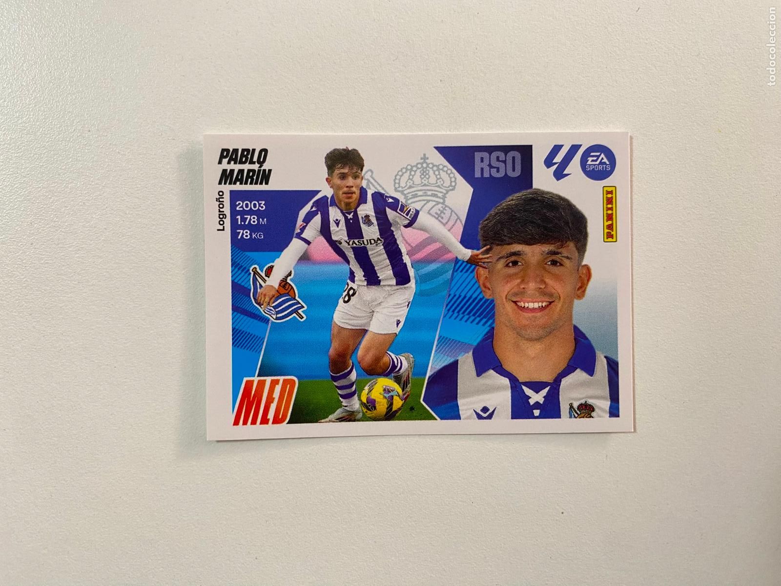 Cromos de F&uacute;tbol: LALIGA ESTE 2025 2026 EA SPORTS 25 26 ALBUM PANINI LIGA N 12 REAL SOCIEDAD PABLO MAR&Iacute;N