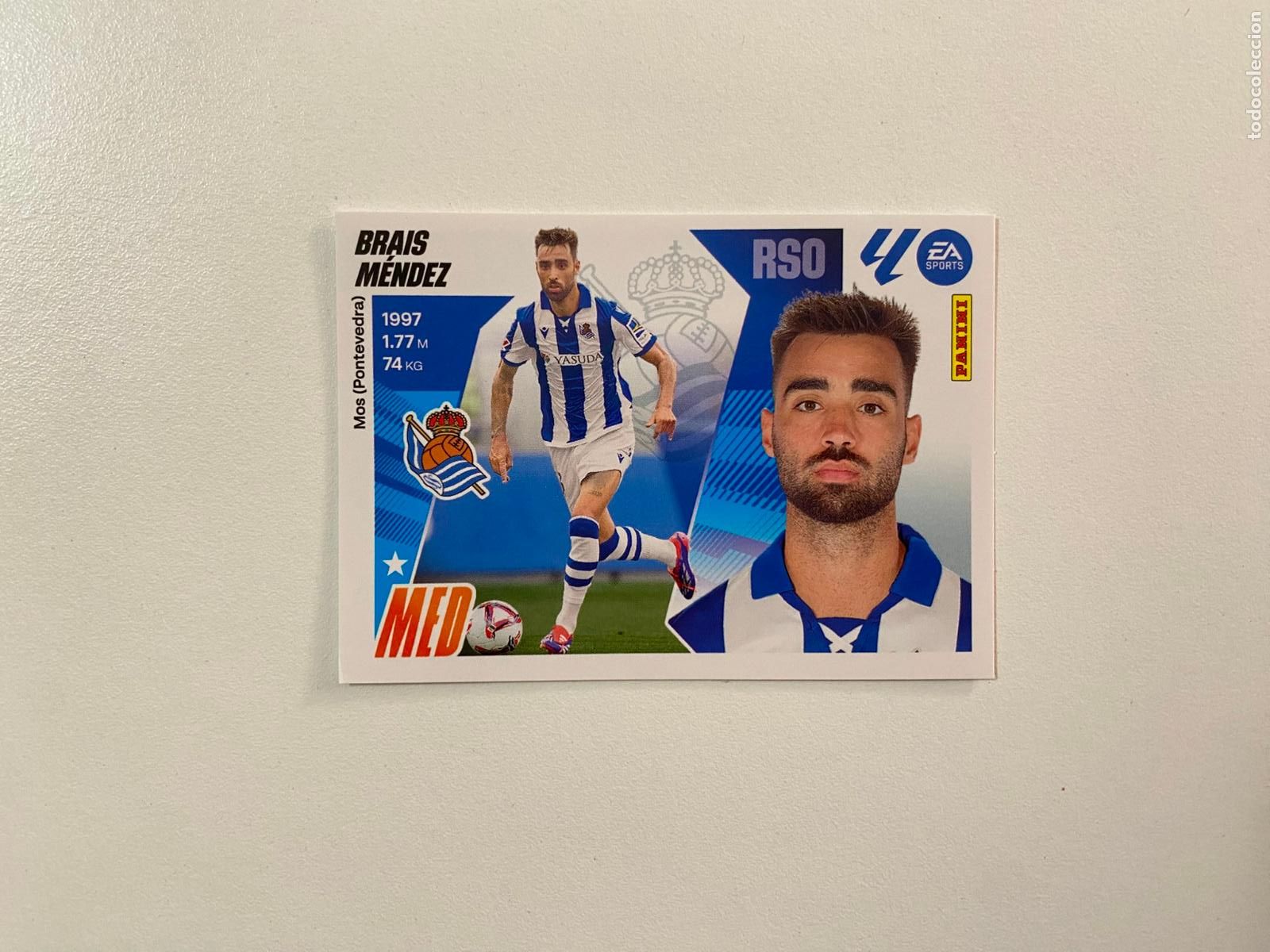 Cromos de F&uacute;tbol: LALIGA ESTE 2025 2026 EA SPORTS 25 26 ALBUM PANINI LIGA N 14A REAL SOCIEDAD BRAIS M&Eacute;NDEZ