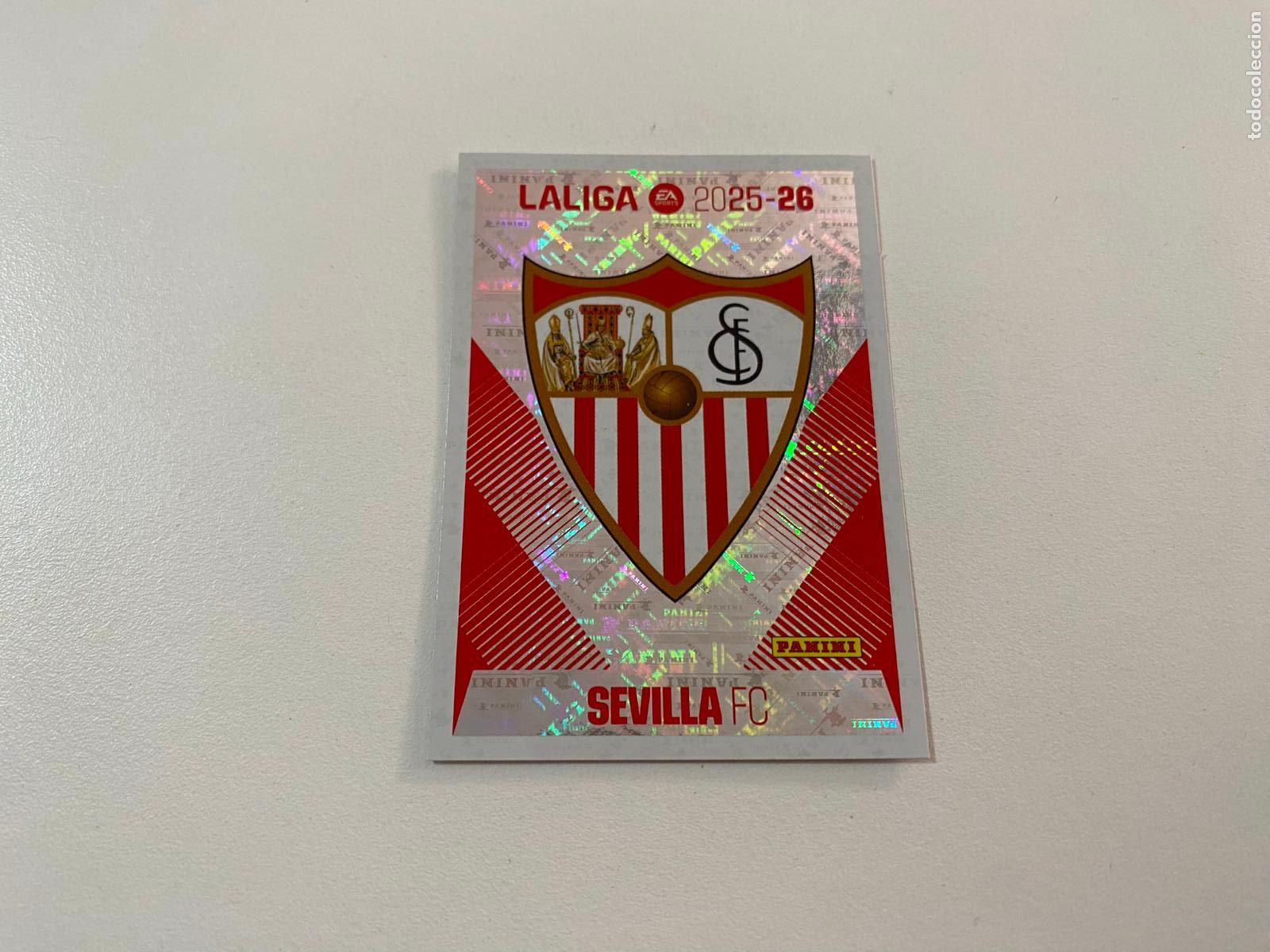Football Stickers: LALIGA ESTE 2025 2026 EA SPORTS 25 26 ALBUM PANINI LIGA N 1 SEVILLA FC ESCUDO