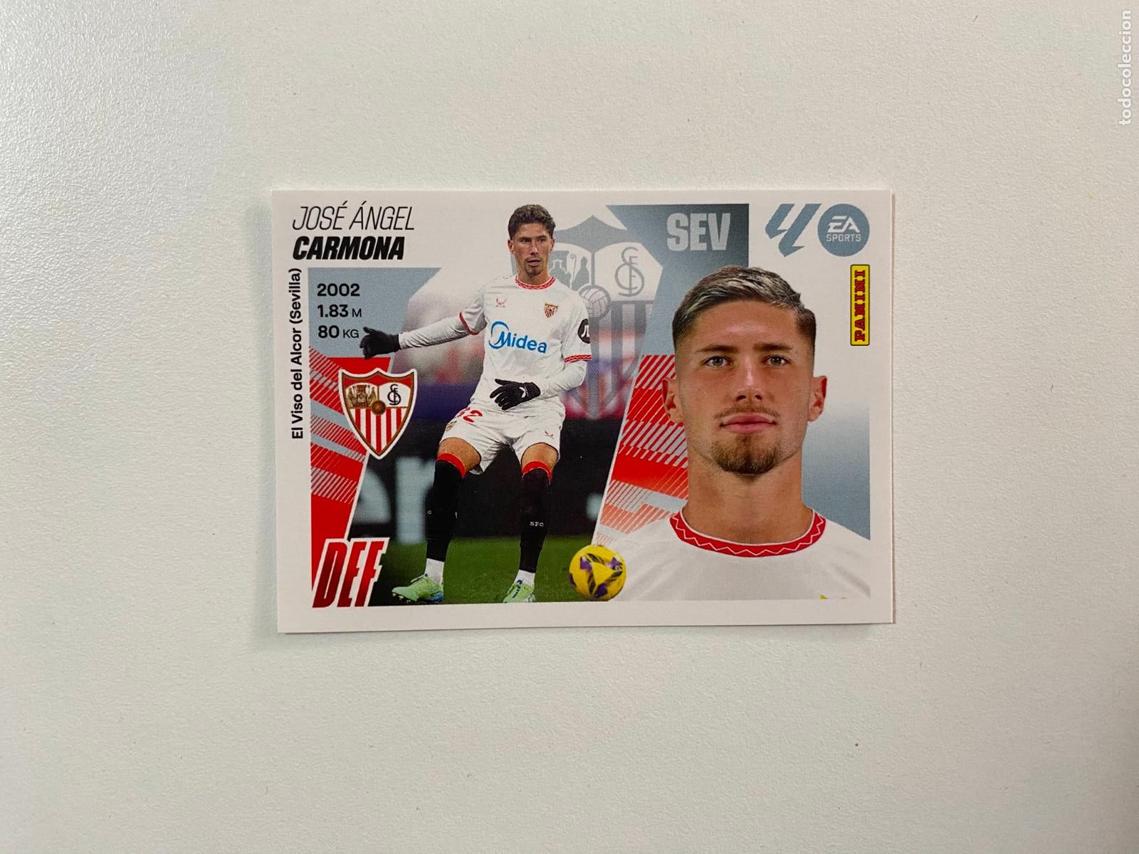 Cromos de F&uacute;tbol: LALIGA ESTE 2025 2026 EA SPORTS 25 26 ALBUM PANINI LIGA N 5 SEVILLA FC CARMONA