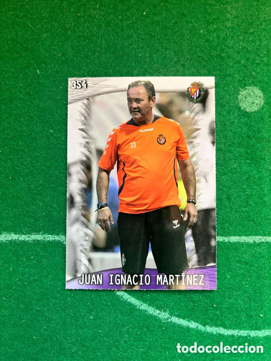 Cromos de F&uacute;tbol: 354 JUSN IGNACIO MART&Iacute;NEZ REAL VALLADOLID LAS FICHAS DE LA LIGA 2013 2014 MUNDICROMO ENTRENADOR