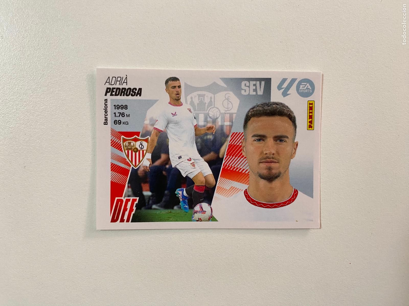 Cromos de F&uacute;tbol: LALIGA ESTE 2025 2026 EA SPORTS 25 26 ALBUM PANINI LIGA N 10 SEVILLA FC PEDROSA