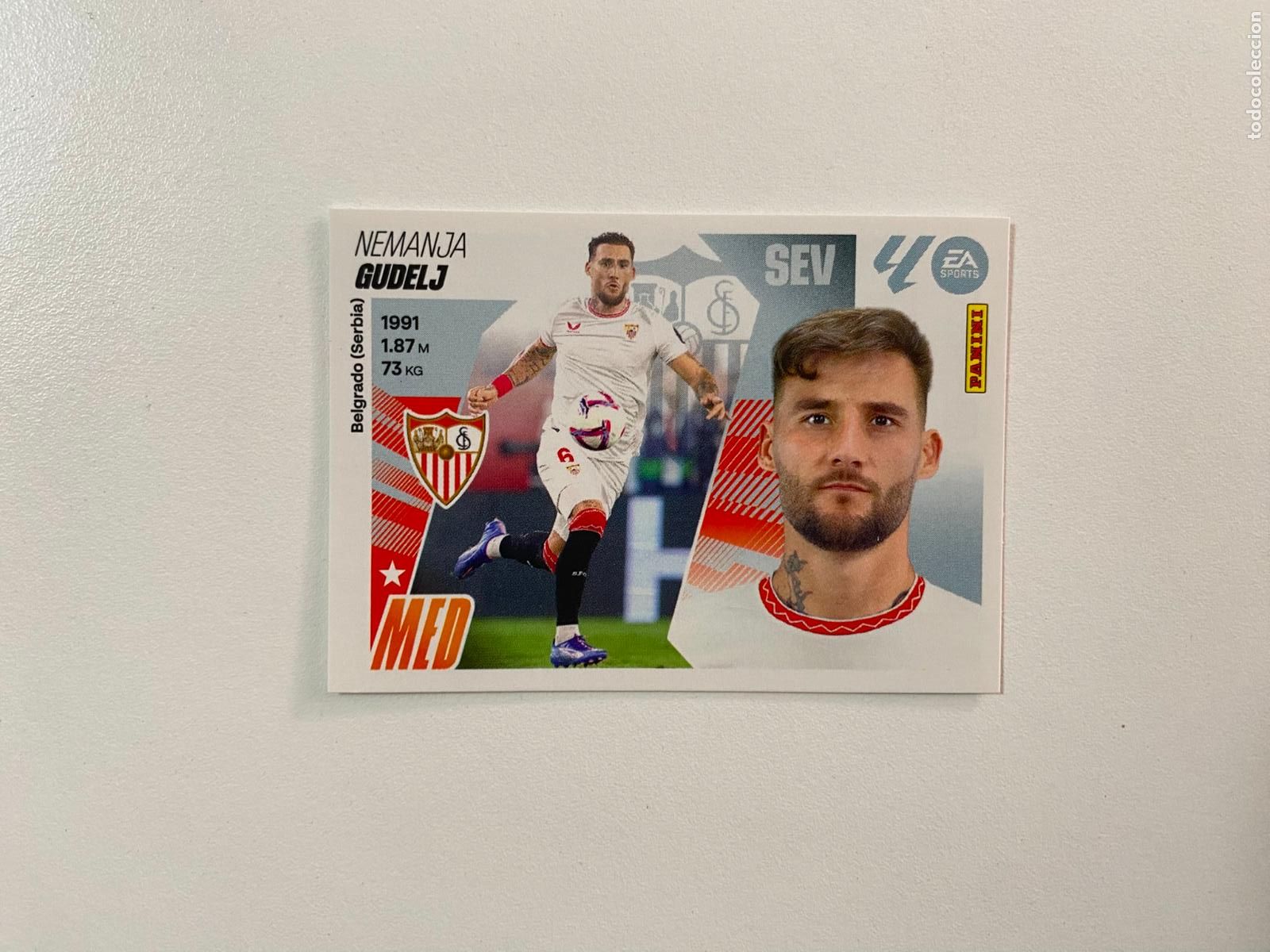 Cromos de F&uacute;tbol: LALIGA ESTE 2025 2026 EA SPORTS 25 26 ALBUM PANINI LIGA N 11 SEVILLA FC GUDELJ