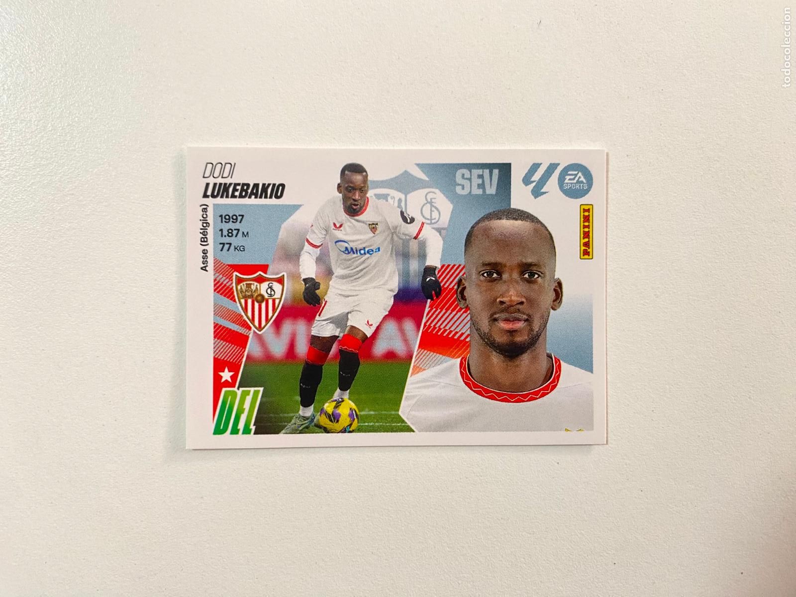 Cartes &agrave; collectionner de Football: LALIGA ESTE 2025 2026 EA SPORTS 25 26 ALBUM PANINI LIGA N 18 SEVILLA FC LUKEBAKIO
