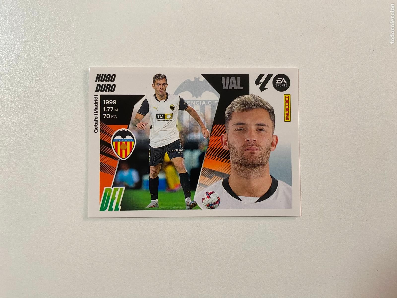Cromos de F&uacute;tbol: LALIGA ESTE 2025 2026 EA SPORTS 25 26 ALBUM PANINI LIGA N 19 VALENCIA CF HUGO DURO