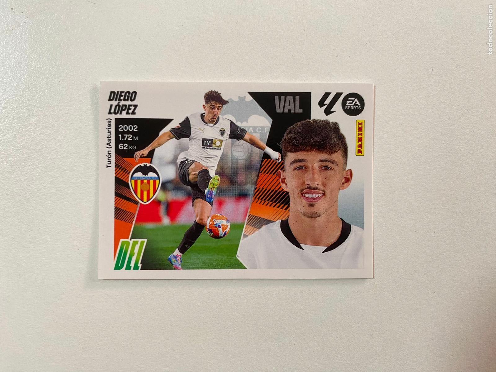 Cromos de F&uacute;tbol: LALIGA ESTE 2025 2026 EA SPORTS 25 26 ALBUM PANINI LIGA N 20 VALENCIA CF DIEGO L&Oacute;PEZ