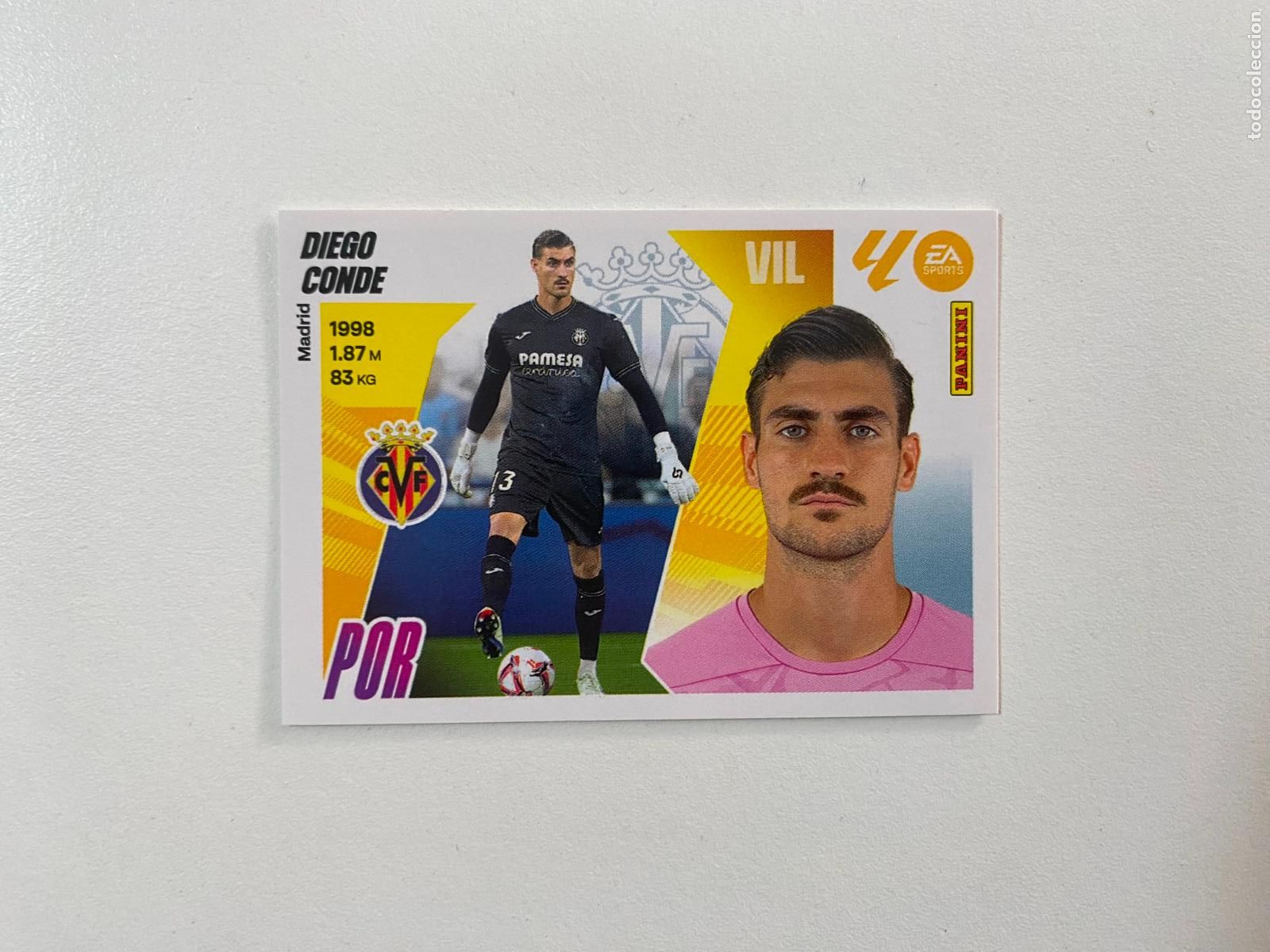 Cromos de F&uacute;tbol: LALIGA ESTE 2025 2026 EA SPORTS 25 26 ALBUM PANINI LIGA N 4 VILLARREAL CF DIEGO CONDE