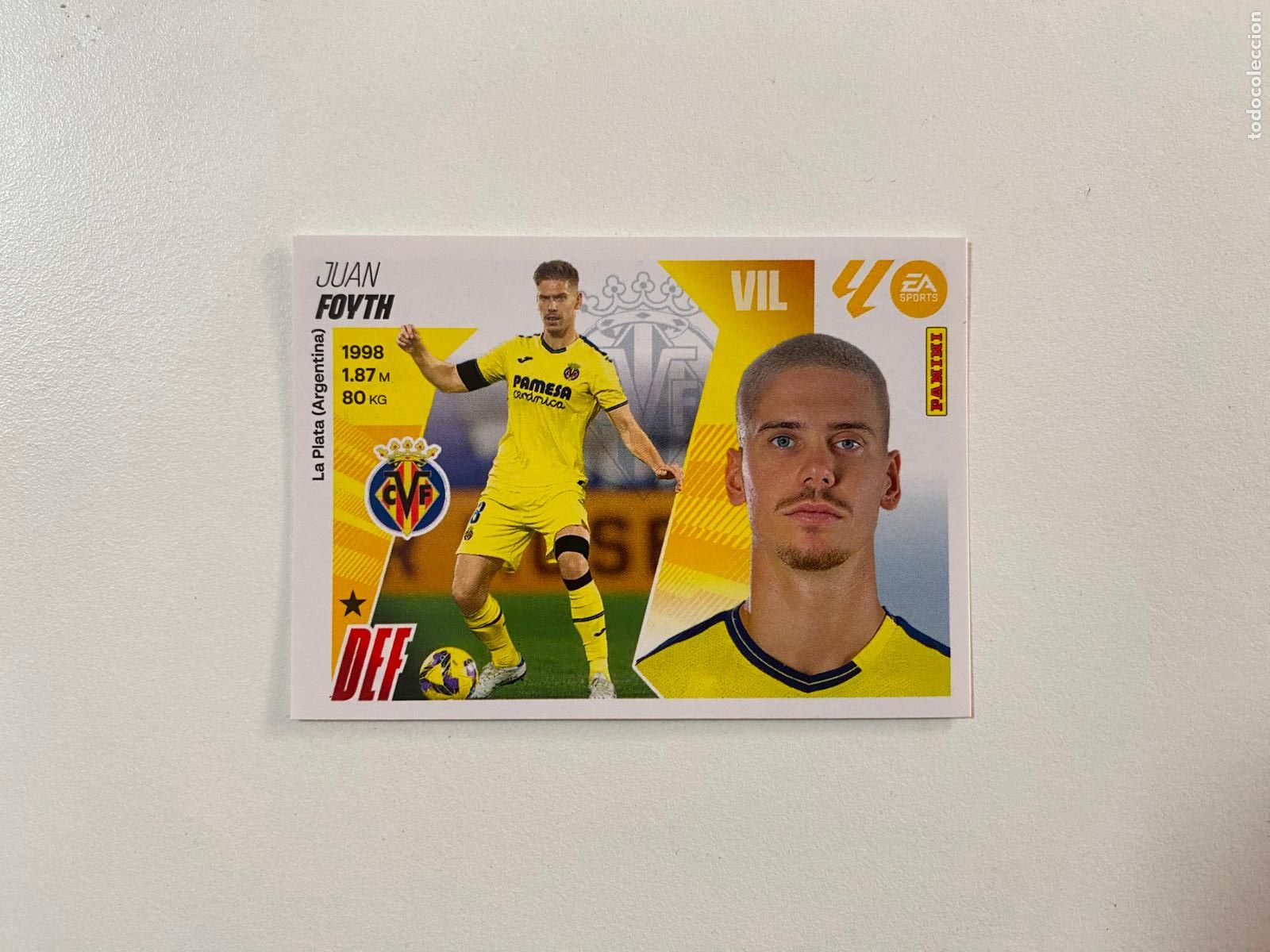 Cromos de F&uacute;tbol: LALIGA ESTE 2025 2026 EA SPORTS 25 26 ALBUM PANINI LIGA N 6 VILLARREAL CF FOYTH