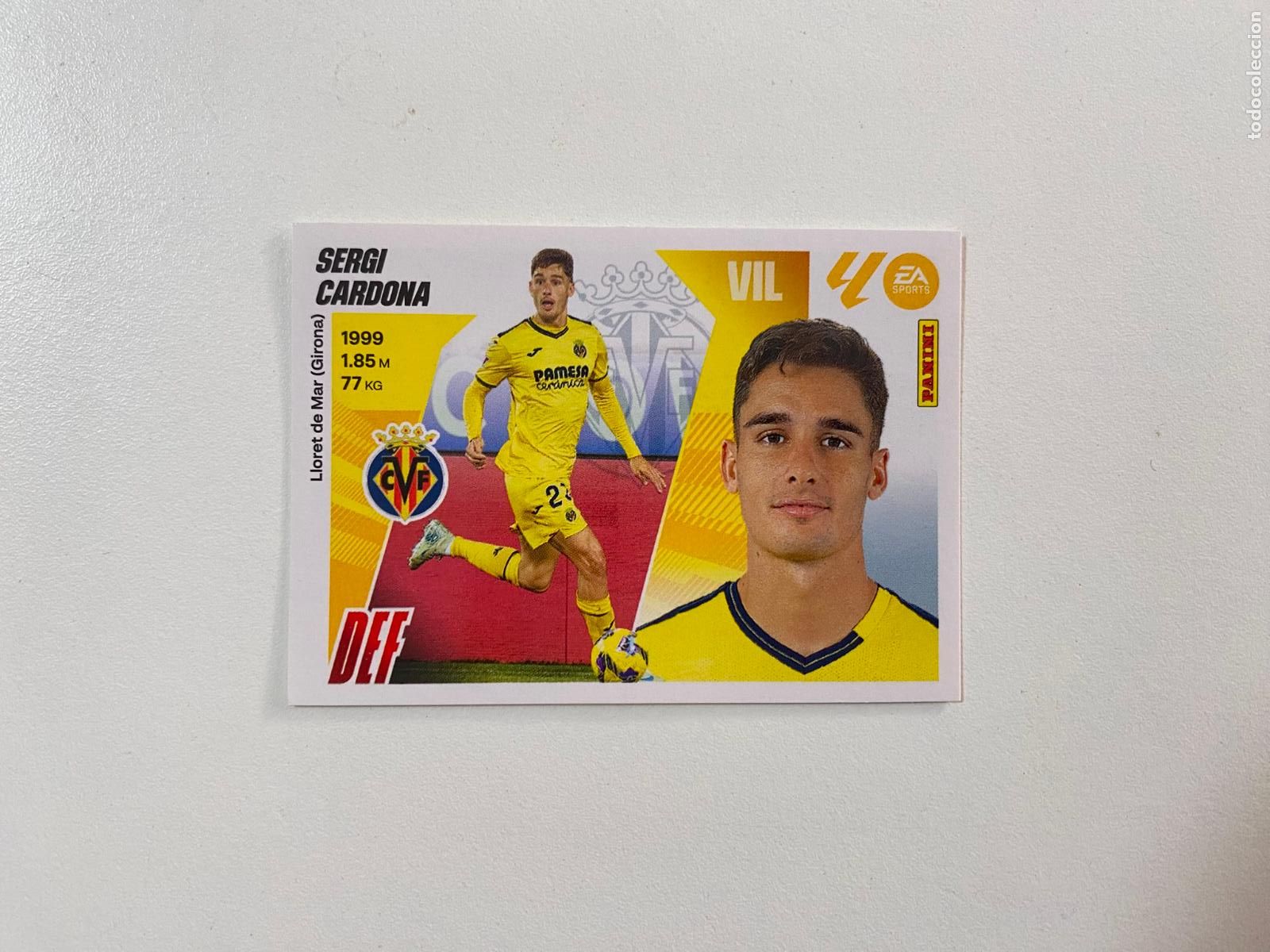 Cromos de F&uacute;tbol: LALIGA ESTE 2025 2026 EA SPORTS 25 26 ALBUM PANINI LIGA N 9 VILLARREAL CF SERGI CARDONA