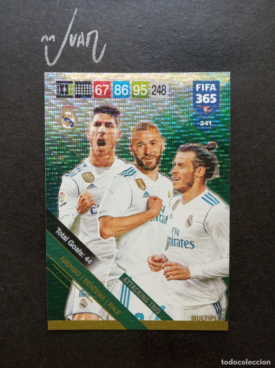 Cromos de F&uacute;tbol: 341 MULTIPLE ASENSIO BALE BENZEMA REAL MADRID ⚽ PANINI &reg; FIFA 365 ADRENALYN 2018 2019 18 19 NUEVO