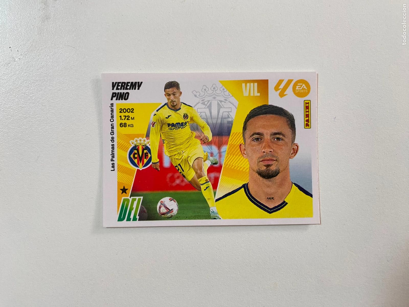 Cromos de F&uacute;tbol: LALIGA ESTE 2025 2026 EA SPORTS 25 26 ALBUM PANINI LIGA N 15 VILLARREAL CF YEREMY PINO
