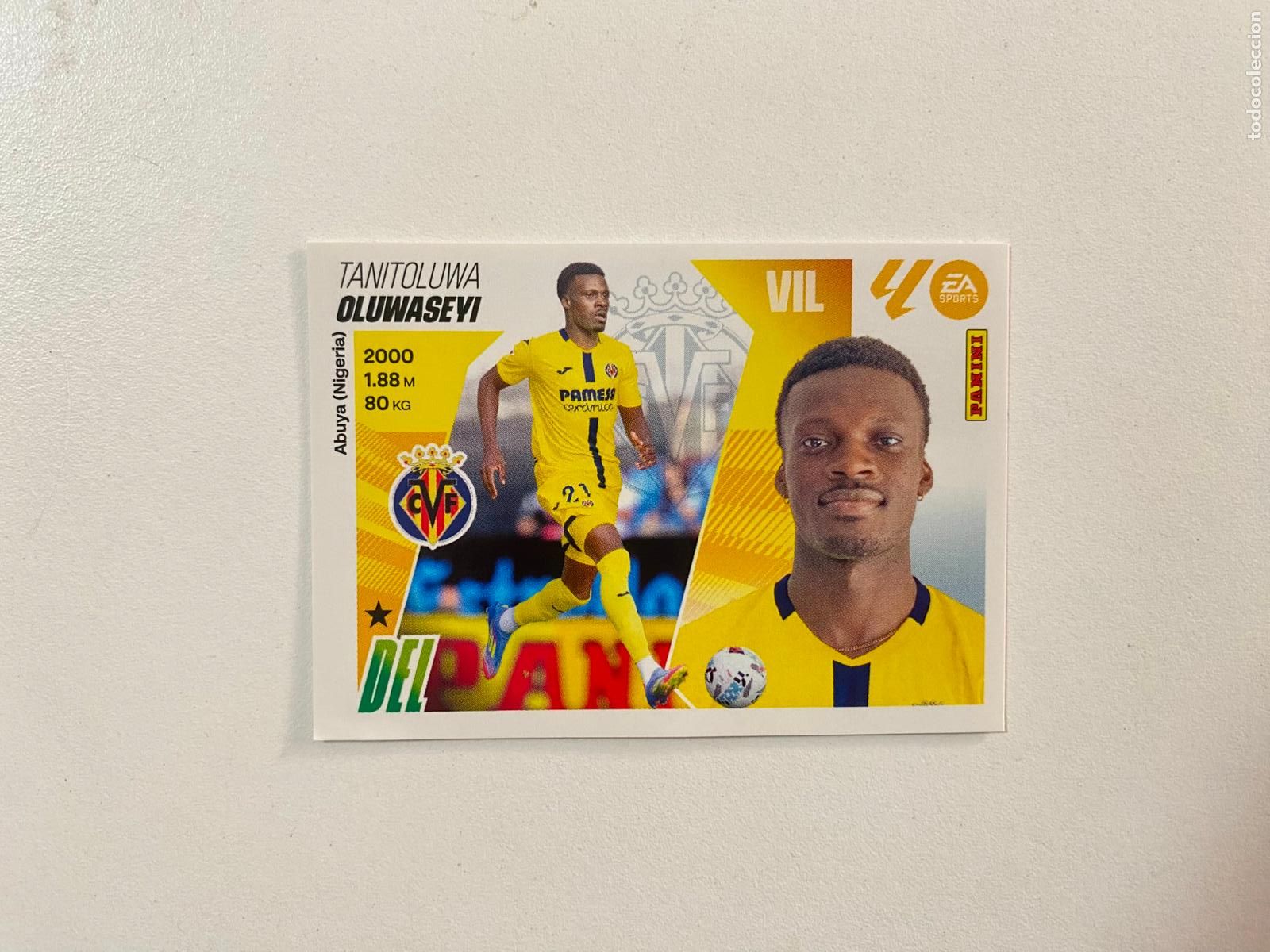 Cromos de F&uacute;tbol: LALIGA ESTE 2025 2026 EA SPORTS 25 26 ALBUM PANINI LIGA N 15 BIS VILLARREAL CF OLUWASEYI
