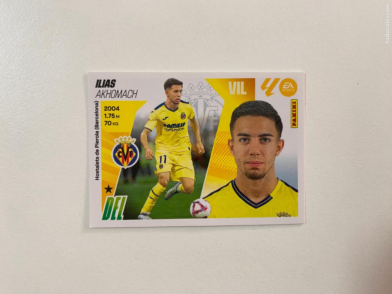 Cromos de F&uacute;tbol: LALIGA ESTE 2025 2026 EA SPORTS 25 26 ALBUM PANINI LIGA N 16 VILLARREAL CF ILIAS