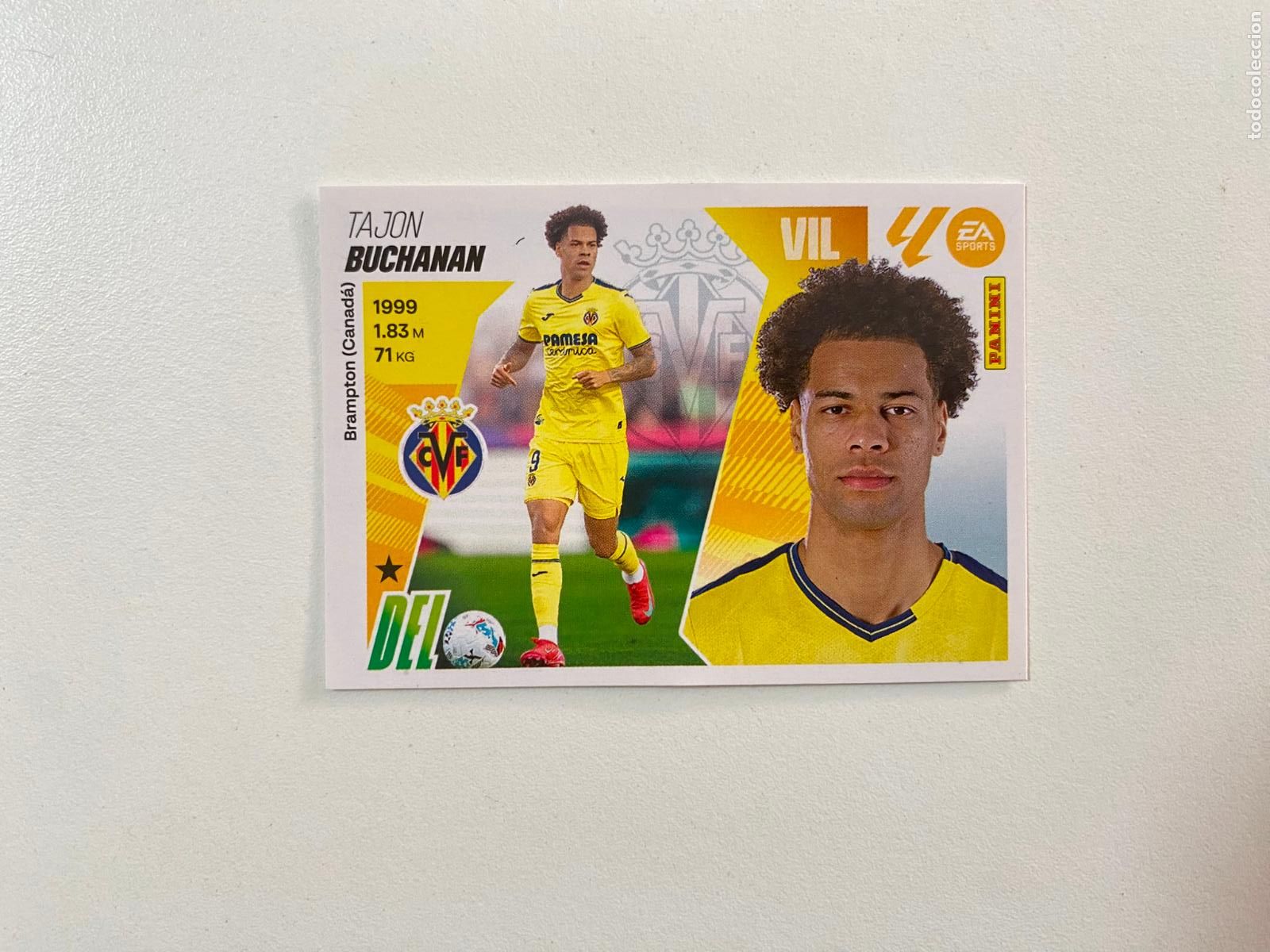 Cromos de F&uacute;tbol: LALIGA ESTE 2025 2026 EA SPORTS 25 26 ALBUM PANINI LIGA N 20 BIS VILLARREAL CF BUCHANAN